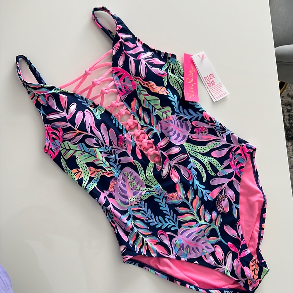 NWT Lilly Pulitzer Isle Lattice Swim
